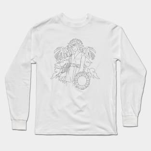 Girl with plants Long Sleeve T-Shirt